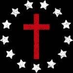 Betsy Ross Style Cross Direct to Film (DTF) Heat Transfer I-1120