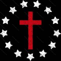 Betsy Ross Style Cross Direct to Film (DTF) Heat Transfer I-1120