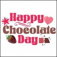 Happy Chocolate Day Direct to Film (DTF) Heat Transfer F-1173