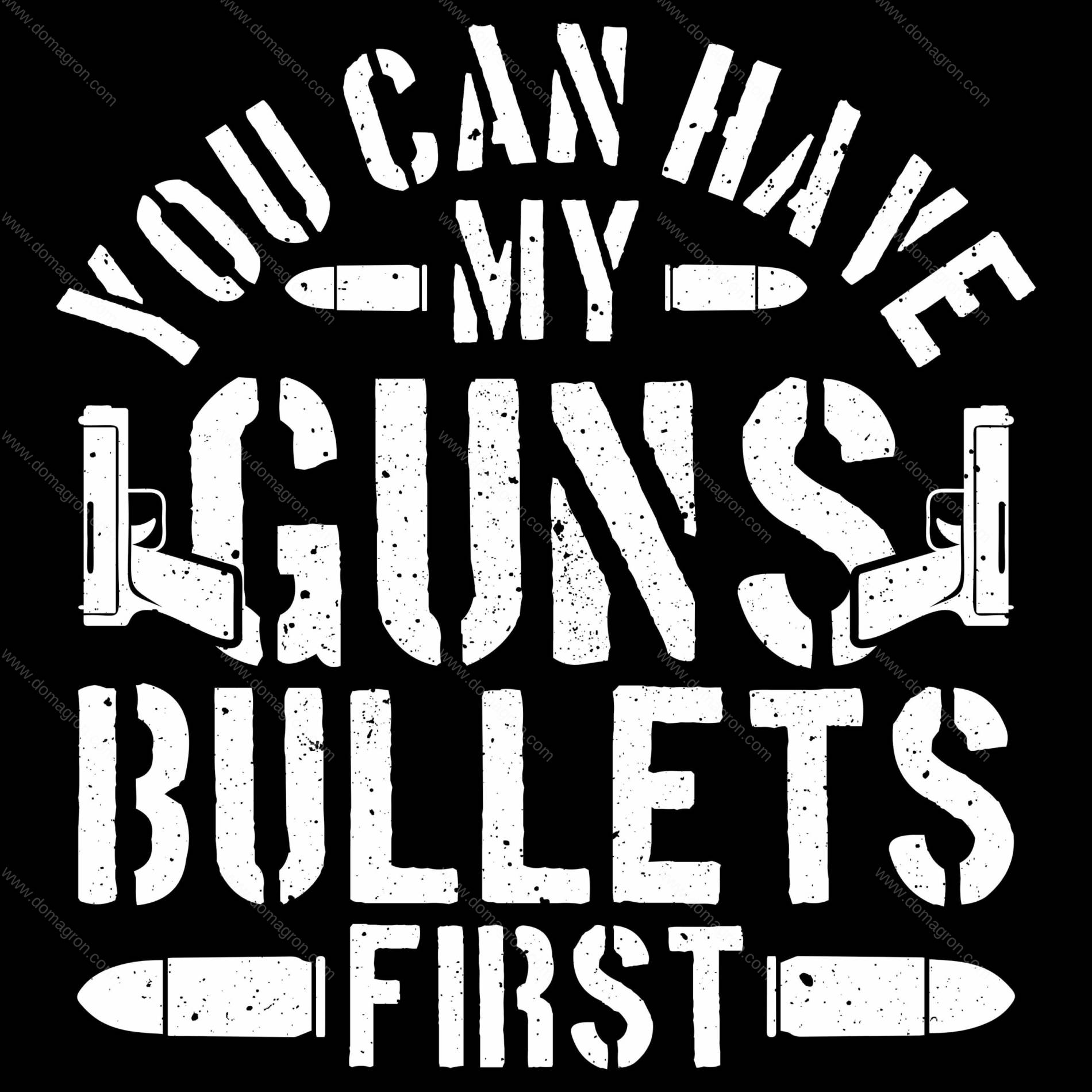 You Can Have My Guns Bullets First Direct to Film (DTF) Heat Transfer N-1148