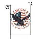 America 1776 Land Of The Free Home Of The Brave Garden Flag U-1166