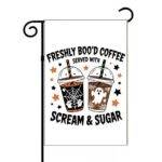 Freshly Boo'd Coffee Halloween Garden Flag H-165