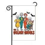 The Golden Ghouls Halloween Garden Flag H-1202