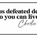 Jesus Defeated Death So You Can Live Charlie Kirk Quote License Plate Q-1142