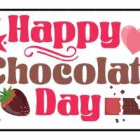Happy Chocolate Day License Plate F-1173