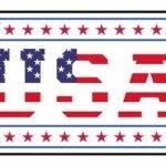 USA Patriotic License Plate U-1175