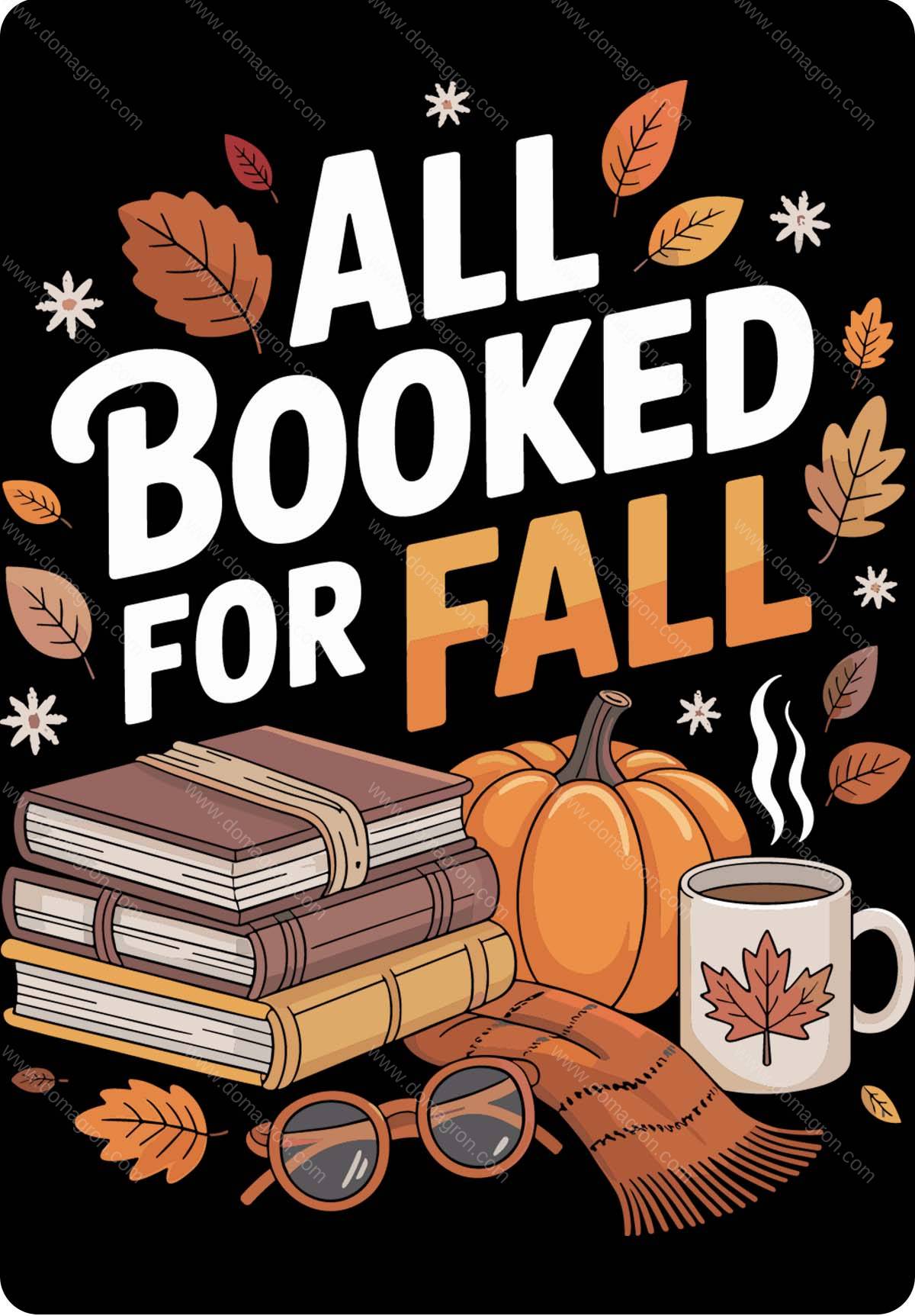 All Booked For Fall Book Lover Metal Photo F-1139