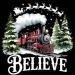Believe North Pole Christmas Metal Photo H-1189