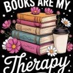 Books Are My Therapy Metal Photo F-1138