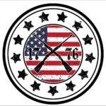 1776 Betsy Ross Style Circle Flag Metal Photo U-1123