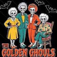 The Golden Ghouls Halloween Metal Photo H-1202
