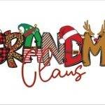 Grandma Claus Metal Photo H-1193