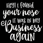 Hey I Found Your Nose Sarcastic Metal Photo S-1197