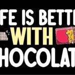 Life Is Better With Chocolate Metal Photo C-1170