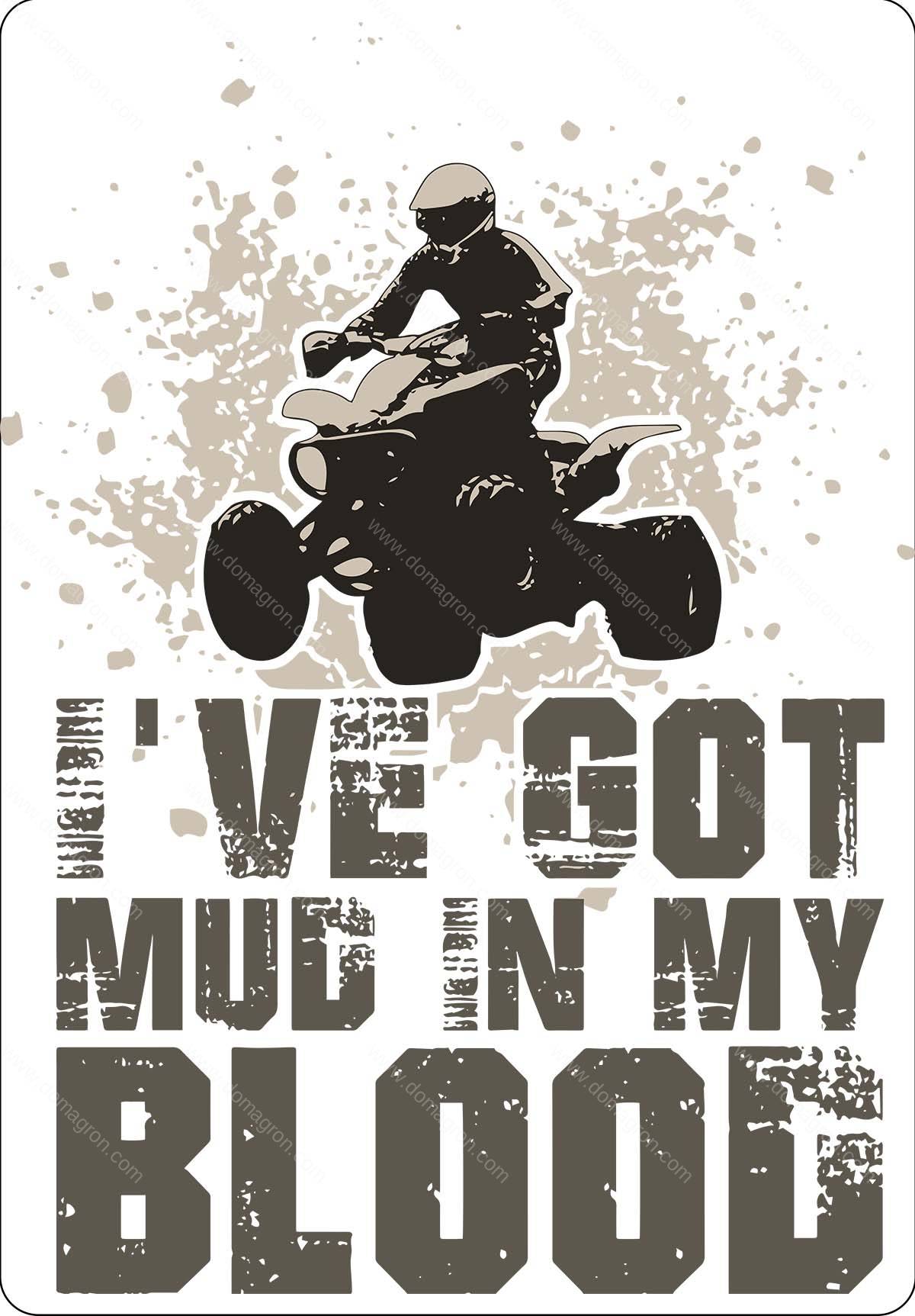 I've Got Mud In My Blood Metal Photo S-1154