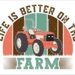 Life Is Better On The Farm Metal Photo F-1183