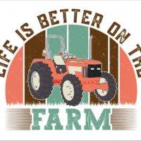 Life Is Better On The Farm Metal Photo F-1183