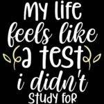 My Life Feels Like A Test That I Didn't Study For Metal Photo S-1185