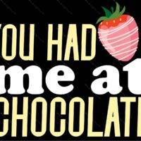 You Had Me At Chocolate Metal Photo C-1167