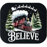 Believe North Pole Christmas Mouse Pad H-1189