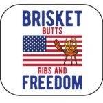 Brisket Butts Ribs And Freedom Mouse Pad U-1136