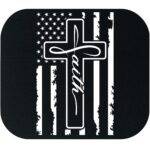 Faith Cross Flag Mouse Pad U-1116