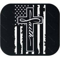 Faith Cross Flag Mouse Pad U-1116