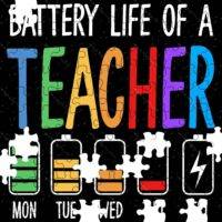 Battery Life Of A Teacher Jigsaw Puzzle F-1126
