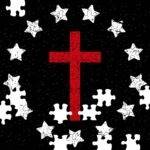 Betsy Ross Style Cross Jigsaw Puzzle I-1120