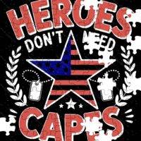 Heroes Don't Need Capes Jigsaw Puzzle V-1201
