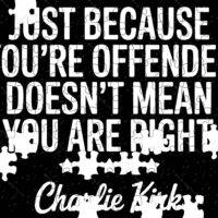 Just Because You're Offended Doesn't Mean You Are Right Charlie Kirk Quote Jigsaw Puzzle Q-1143