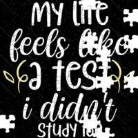 My Life Feels Like A Test That I Didn't Study For Jigsaw Puzzle S-1185