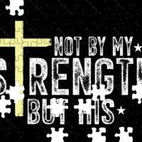 Not By My Strength But His Jigsaw Puzzle I-1117