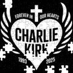 Charlie Kirk Forever In Our Hearts Memorial Jigsaw Puzzle U-1122