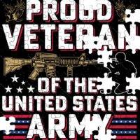 Proud Veteran Of The United States Army Jigsaw Puzzle M-1162