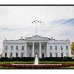 Fighter Jets Flying Over The Whitehouse License Plate