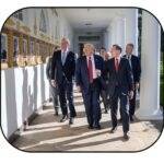 Trump Giving Tour Of President Photo Avenue With Senators Mouse Pad