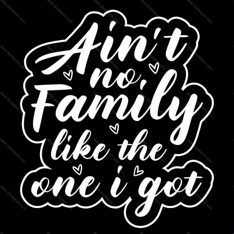 Ain't No Family Like The One I Got Direct to Film (DTF) Heat Transfer F-1264
