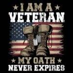 I Am A Veteran Direct to Film (DTF) Heat Transfer U-1227