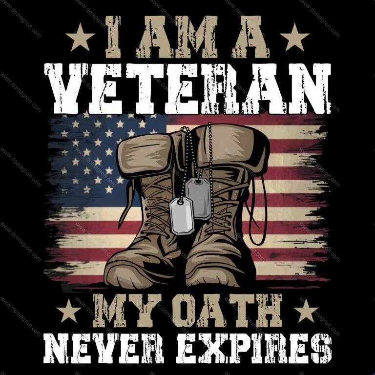 I Am A Veteran Direct to Film (DTF) Heat Transfer U-1227