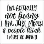 I'm Actually Not Funny Direct to Film (DTF) Heat Transfer S-1209