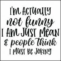 I'm Actually Not Funny Direct to Film (DTF) Heat Transfer S-1209