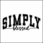 Simply Blessed Direct to Film (DTF) Heat Transfer I-1252