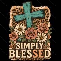 Simply Blessed Direct to Film (DTF) Heat Transfer I-1241