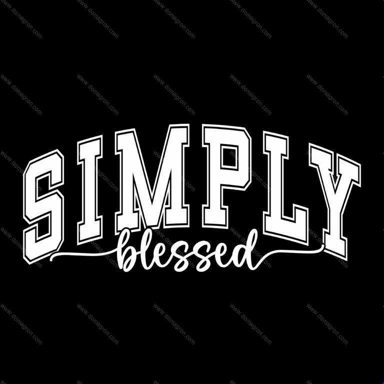 Simply Blessed Direct to Film (DTF) Heat Transfer I-1252