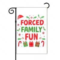 Forced Family Fun Christmas Garden Flag H-1228