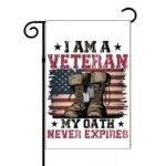 I Am A Veteran Garden Flag U-1227