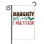 Naughty But Nice Christmas Garden Flag H-1238