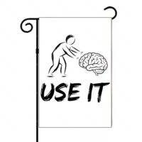 Use Your Brain Garden Flag S-1245