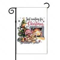 Just Waiting For Christmas Garden Flag H-1231